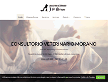 Tablet Screenshot of consultorioveterinariomorano.com